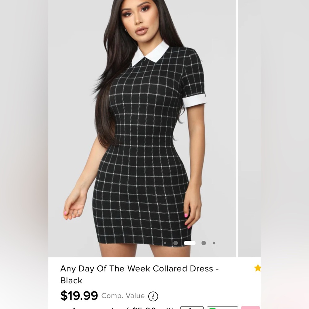 Black and White Checkered Dress